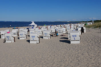 Ahlbecker Strand mit Strandkörben