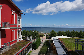 Bansin mit Blick auf die Ostsee