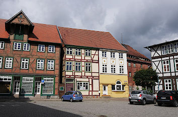 Pferdemarkt mit Kranhaus in Grabow