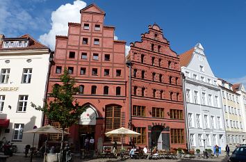 Patrizierhäuser in der Fährstraße in Stralsund