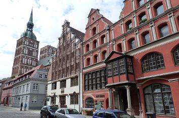 Patrizierhäuser in der Badenstraße in Stralsund