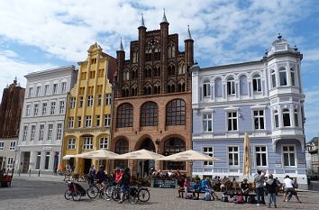 Alter Markt mit Wulflamhaus in Stralsund