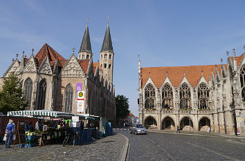 Altstadtmarkt Braunschweig mit St. Martini und Altstadtrathaus
