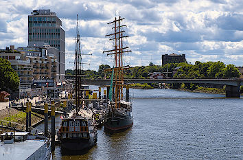 Weser an der Schlachte in Bremen