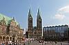 Marktplatz mit Rathaus, Dom und Haus der Bürgerschaft