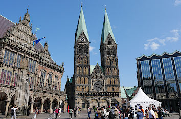 Marktplatz Bremen: Rathaus, Dom und Haus der Bürgerschaft