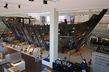 Bremer Kogge von 1380 im Schifffahrtsmuseum Bremerhaven