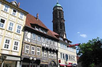 Weender Straße mit St. Jacobi in Göttingen