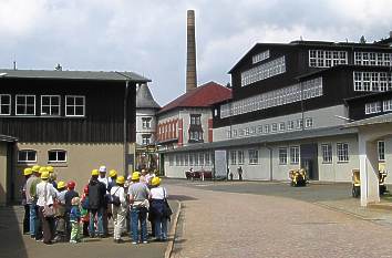 Besuchergruppe im Bergbaumuseum Rammelsberg