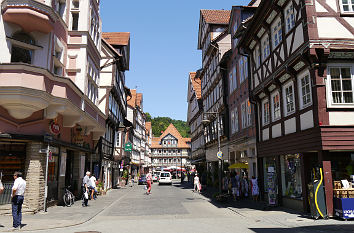 Fachwerkhäuser in der Langen Straße in Hann. Münden