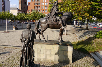 Detail Bronzeskulptur Göttinger Sieben Hannover