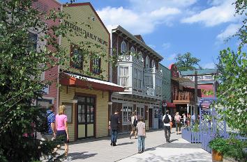 Westernstadt an der Yukon Bay im Zoo Hannover