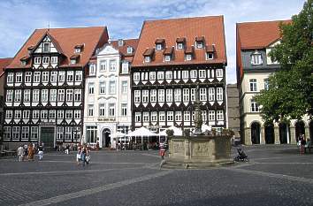 Historische Häuser am Markt in Hildesheim
