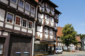 Fachwerkhäuser Marktstraße mit ehem. Rats-Apotheke Hornburg