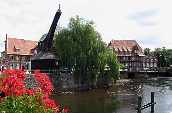 Alter Kran am Hafen in Lüneburg