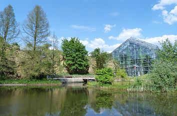 Teich und Regenwaldhaus Botanischer Garten Osnabrück