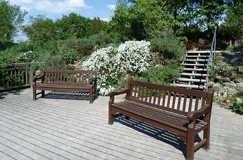 Sitzbänke im Botanischen Garten Osnabrück