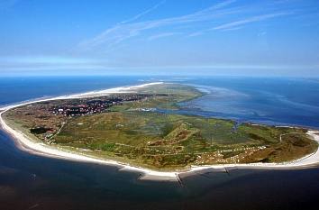 Nordseeinsel Spiekeroog aus der Luft