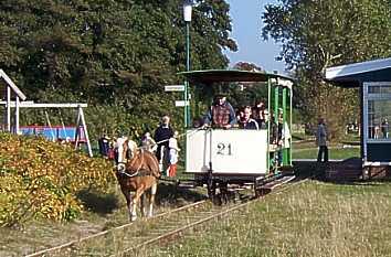 Museumspferdebahn auf Spiekeroog