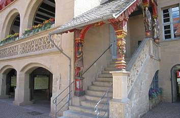 Rathaus mit Renaissancetreppe in Duderstadt