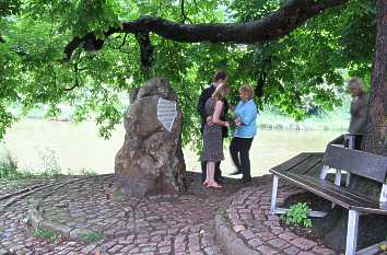 Weserstein auf dem Tanzwerder in Hann. Münden