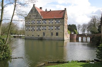 Rückseite Wasserschloss Burg Hülshoff