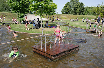 Wasserspielplatz Museumsgelände Schiffshebewerk Henrichenburg