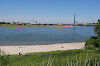 Badestrand am Rhein in Düsseldorf