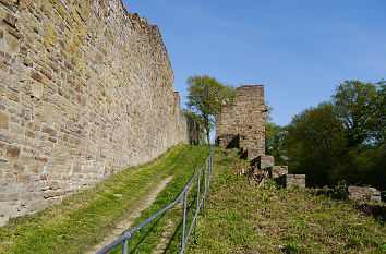 Weg an der Stadtmauer Blankenberg