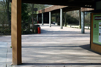 Überdachter Weg Allwetterzoo Münster