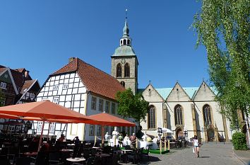 Rathaus + Kirche St. Aegidius Wiedenbrück