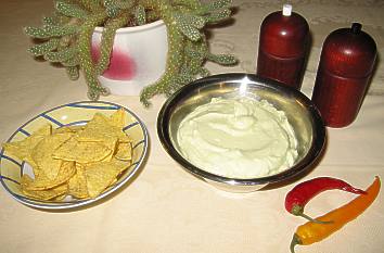 Schafskäse-Avocado-Dip für Fajitas