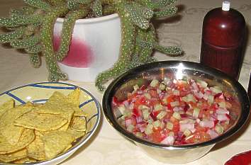 Pico de gallo für Fajitas