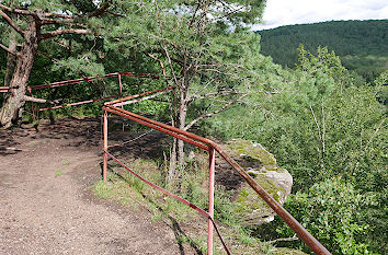 Aussicht vom Altschlossfelsen im Pfälzerwald