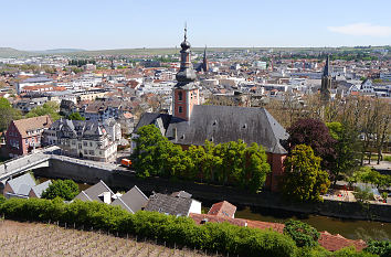 Blick auf Bad Kreuznach mit Pauluskirche