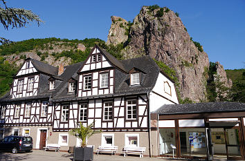 Fachwerkhäuser und Rheingrafenstein Bad Münster am Stein-Ebernburg