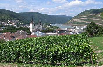 Basilika Sankt Martin und Binger Loch in Bingen