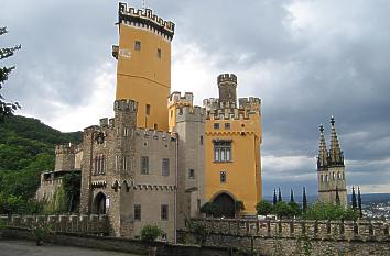 Schloss Stolzenfels über dem Rhein bei Koblenz