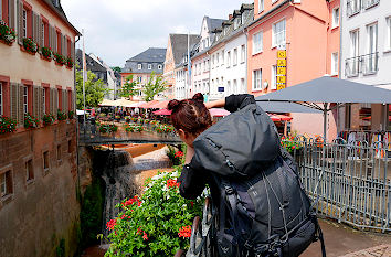 Blick auf Wasserfall Saarburg