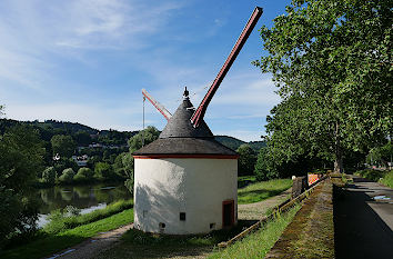 Historischer Moselkran in Trier