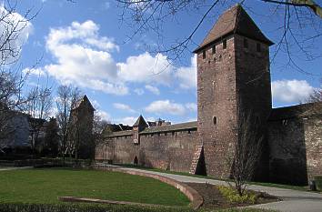 Stadtmauer und Nibelungenmuseum in Worms