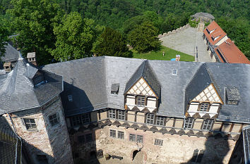 Blick vom Turm der Burg Falkenstein