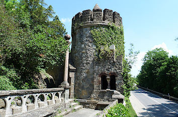 Mittelalterlicher Turm Schloss Roseburg