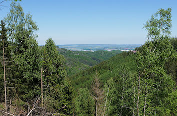 Aussicht am Wanderweg Steinerne Renne