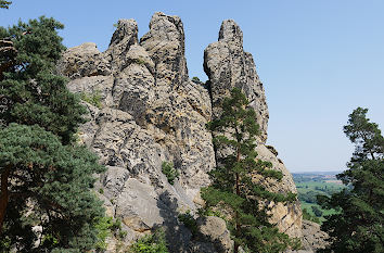 Hamburger Wappen an der Teufelsmauer im Harz