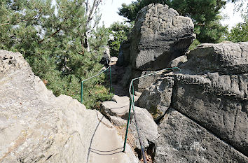 Wanderweg auf der Teufelsmauer bei Blankenburg