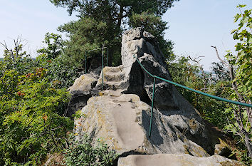 Wanderweg auf der Teufelsmauer bei Blankenburg