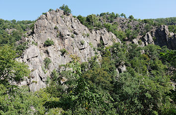 Felsen im Bodetal im Harz
