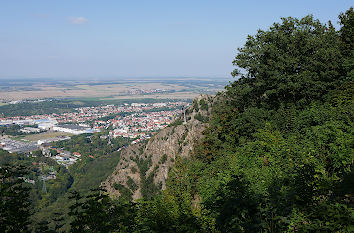 Blick vom Hexentanzplatz nach Thale