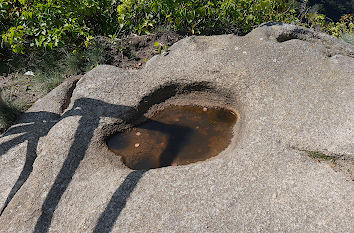 Roßtrappe im Fels